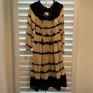 Anthropologie tie dye midi dress XS